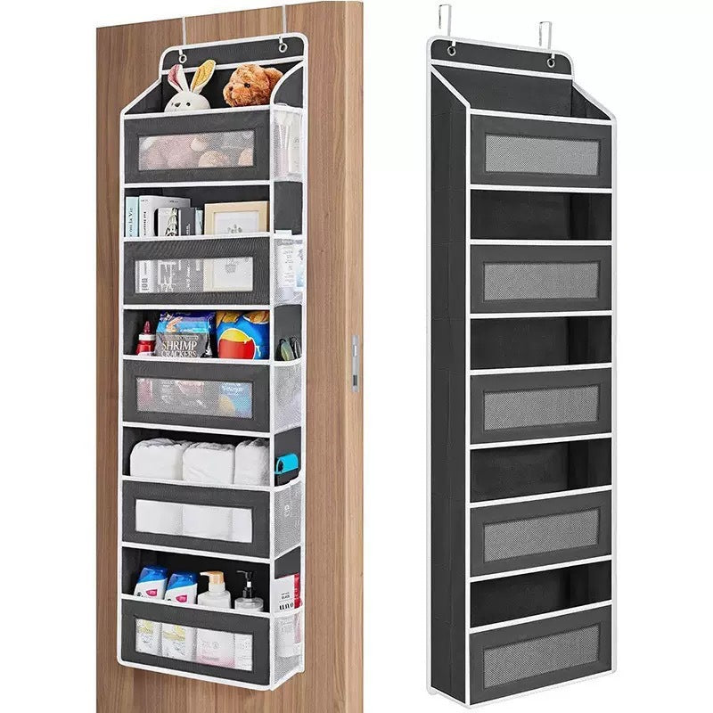 🚪 5-Tier Over Door Organizer – 5 Large Mesh Pockets, Anti-Tilt, 44 lb Capacity, Space Saver for Home