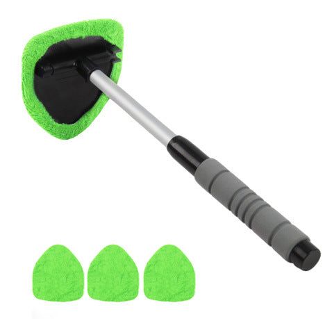 🚗✨Extendable Windshield Cleaning Tool Set – Reach-Anywhere Interior Glass Cleaner with Washable Microfiber Pads