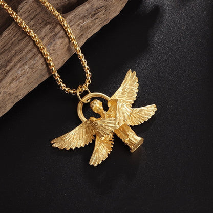 Guardian Angel Wings Necklace|Wear Your Faith. Carry Your Guardian Angel Every Day.