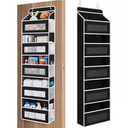 🚪 5-Tier Over Door Organizer – 5 Large Mesh Pockets, Anti-Tilt, 44 lb Capacity, Space Saver for Home