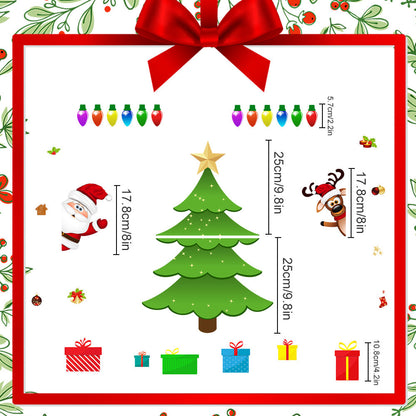 🎄 3D Christmas Magnetic Stickers – Cute Holiday Decor for Fridges & Metal Surfaces