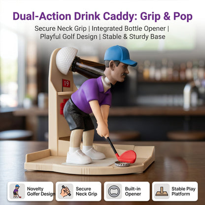 Golf Themed Portable Bottle Opener | Perfect Gift for Golf & Beer Lovers