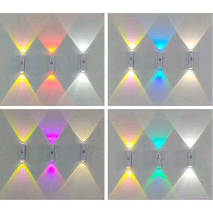 💡😍Rechargeable Motion Sensor Wall Light – Magnetic RGB Up & Down Night Light