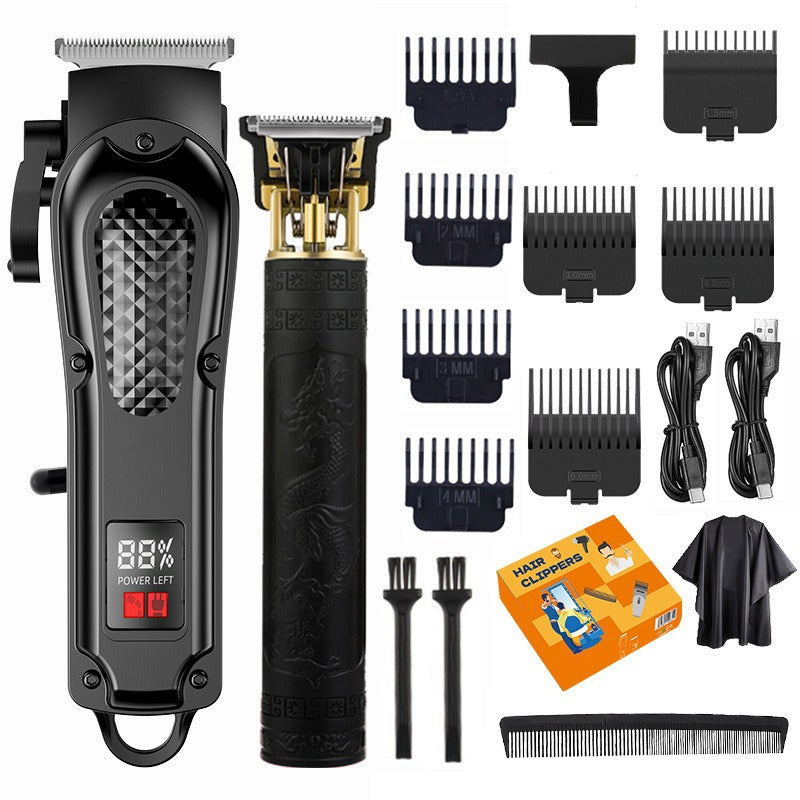 3-Piece Professional Hair Clipper & Trimmer Kit for Men
