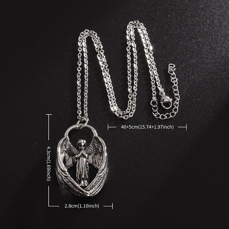 Guardian Angel Wings Necklace|Wear Your Faith. Carry Your Guardian Angel Every Day.