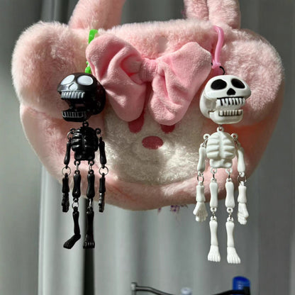 💀✨Pull-String Skeleton Keychain – Viral Funny Fidget Toy & Bag Charm