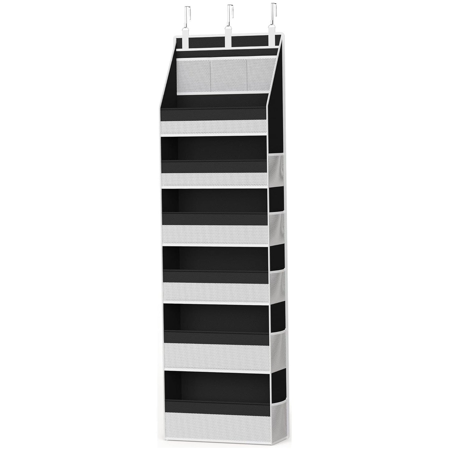 🚪 5-Tier Over Door Organizer – 5 Large Mesh Pockets, Anti-Tilt, 44 lb Capacity, Space Saver for Home