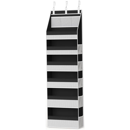 🚪 5-Tier Over Door Organizer – 5 Large Mesh Pockets, Anti-Tilt, 44 lb Capacity, Space Saver for Home