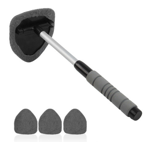 🚗✨Extendable Windshield Cleaning Tool Set – Reach-Anywhere Interior Glass Cleaner with Washable Microfiber Pads