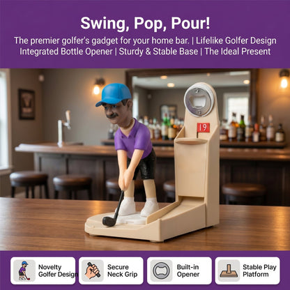 Golf Themed Portable Bottle Opener | Perfect Gift for Golf & Beer Lovers
