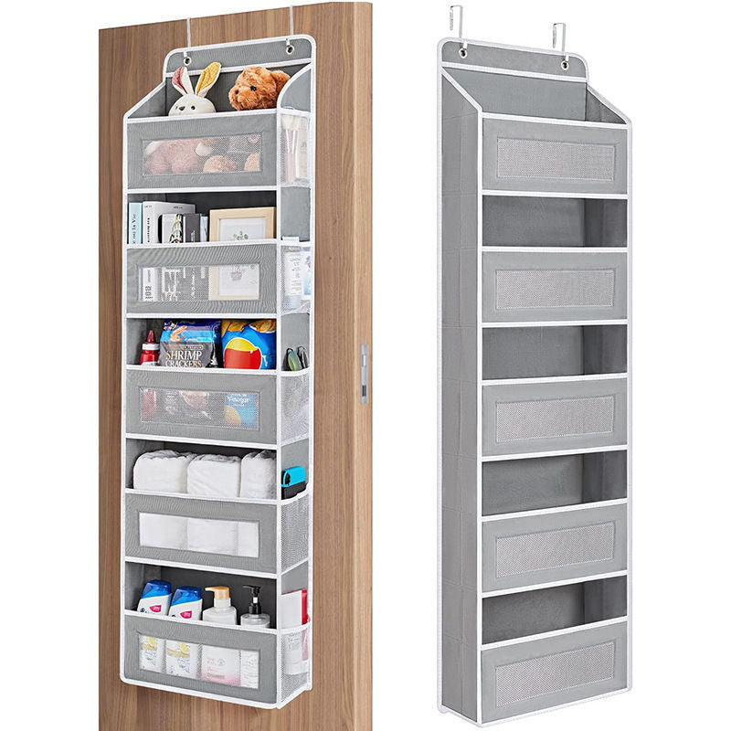 🚪 5-Tier Over Door Organizer – 5 Large Mesh Pockets, Anti-Tilt, 44 lb Capacity, Space Saver for Home
