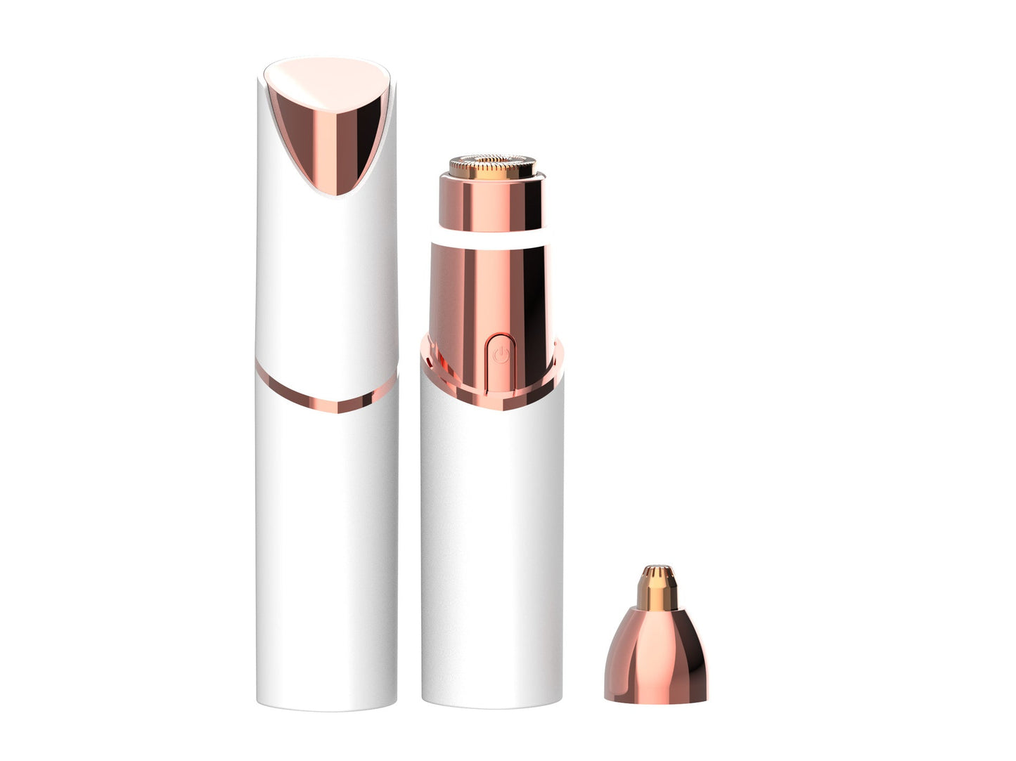 2-in-1 Facial & Eyebrow Hair Trimmer with LED Light | Painless Peach Fuzz Remover