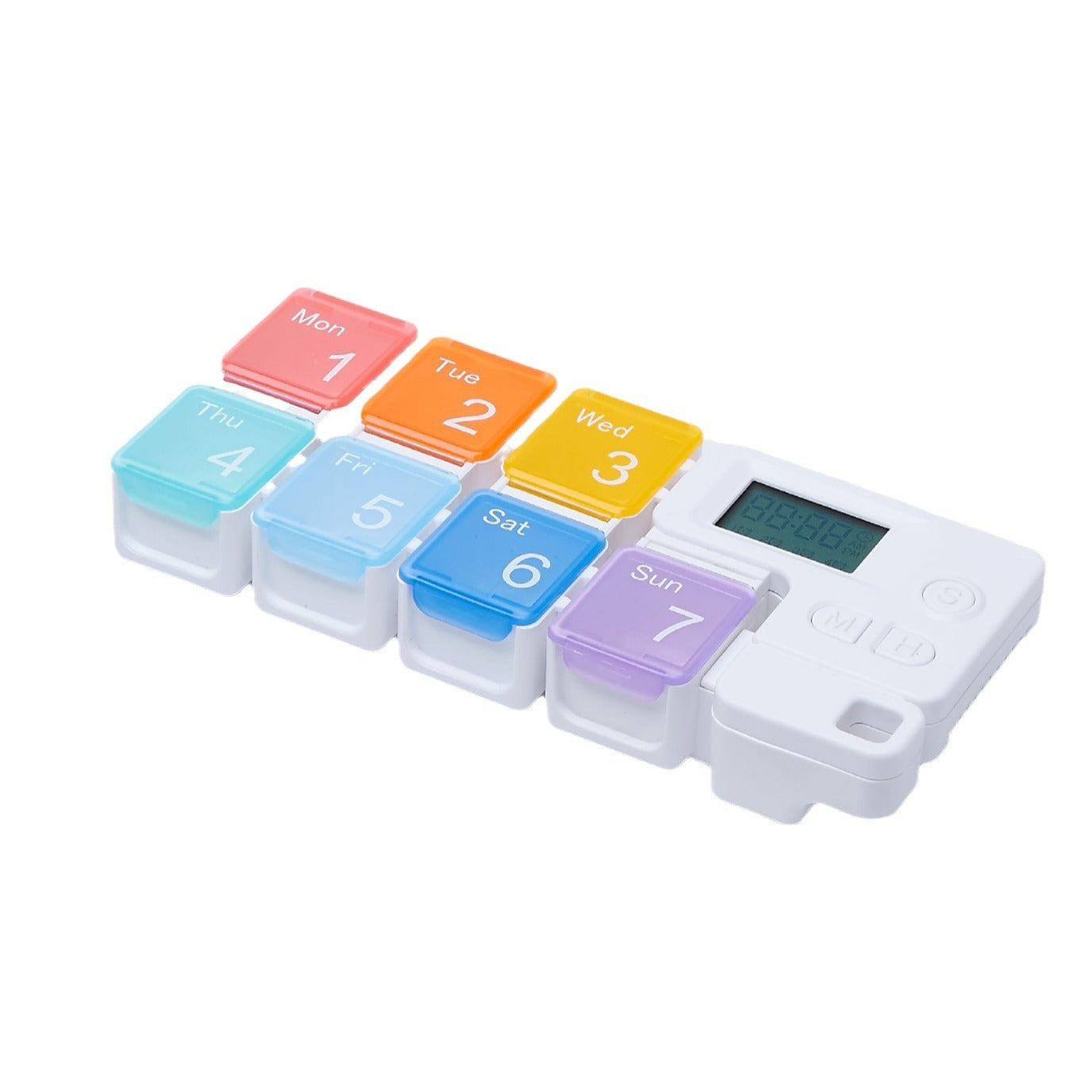 💊Smart Timed Reminder Pill Organizer | 7-Day Medication Alarm Box