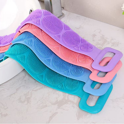 🚿Long-Reach Exfoliating Body Scrubber Strap with Dual Handles