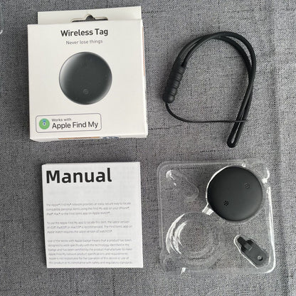 2-Pack Air Tracker Tags Works with Apple Find My (iOS Only) for Worldwide Tracking