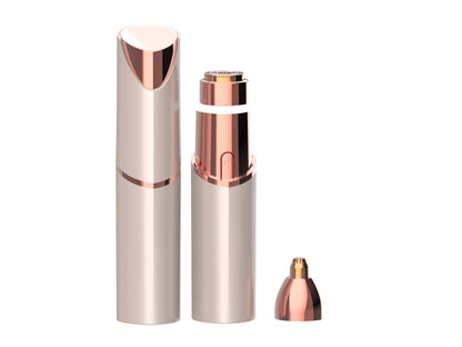 2-in-1 Facial & Eyebrow Hair Trimmer with LED Light | Painless Peach Fuzz Remover