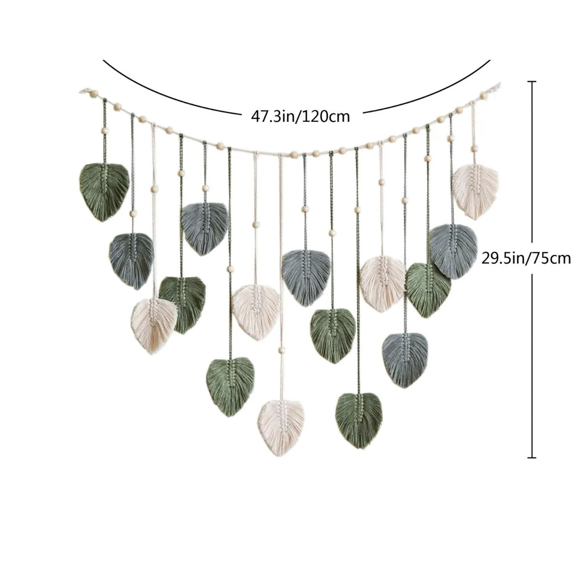 🌿Boho Macrame Leaf Wall Hanging – Bring Natural Warmth to Any Space