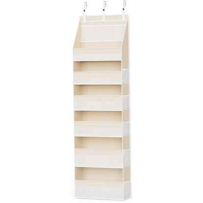 🚪 5-Tier Over Door Organizer – 5 Large Mesh Pockets, Anti-Tilt, 44 lb Capacity, Space Saver for Home
