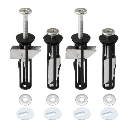 🔒 Universal Locking Toilet Seat Fixing Bolt – 304 Stainless Steel Quick-Lock Kit with 2 Washers