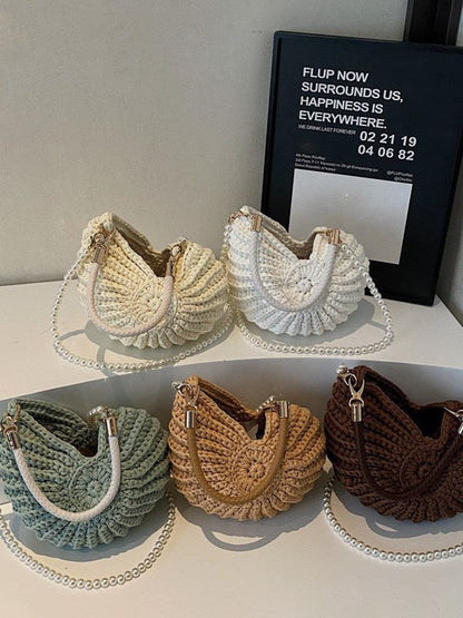 🔥Limited Release 49% OFF🔥Bohemia Crochet Handwoven Seashell Bag