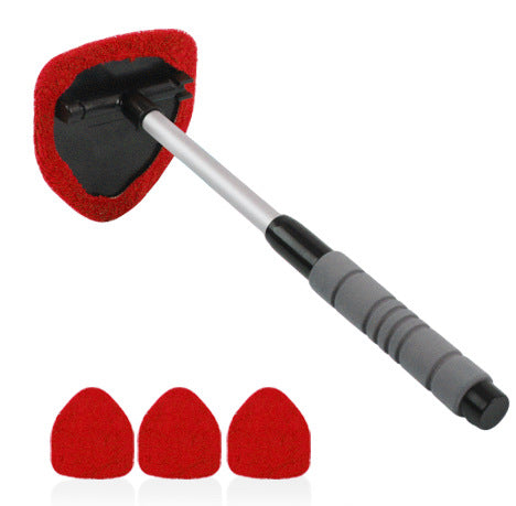 🚗✨Extendable Windshield Cleaning Tool Set – Reach-Anywhere Interior Glass Cleaner with Washable Microfiber Pads