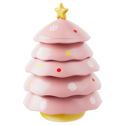 Additional product view of the stackable Christmas tree bowl set