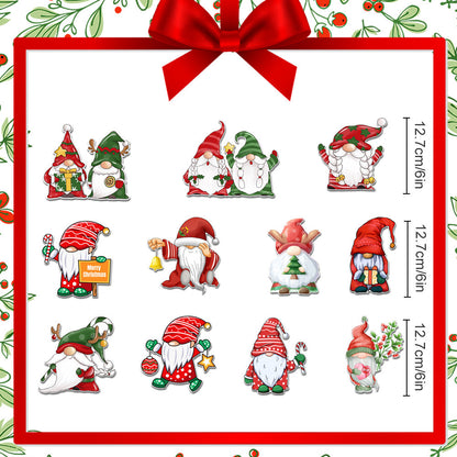 🎄 3D Christmas Magnetic Stickers – Cute Holiday Decor for Fridges & Metal Surfaces