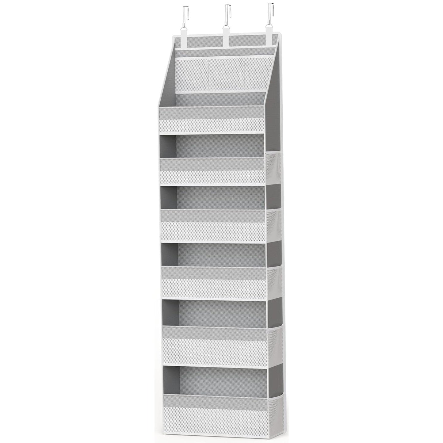 🚪 5-Tier Over Door Organizer – 5 Large Mesh Pockets, Anti-Tilt, 44 lb Capacity, Space Saver for Home