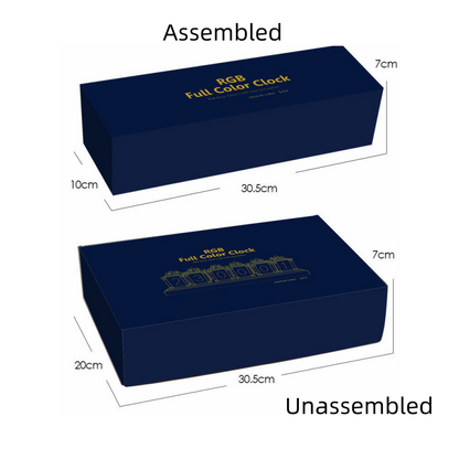 RGB Infinity Glow Tube Clock-A Retro-Futuristic Desk Clock That Brings Your Setup to Life.