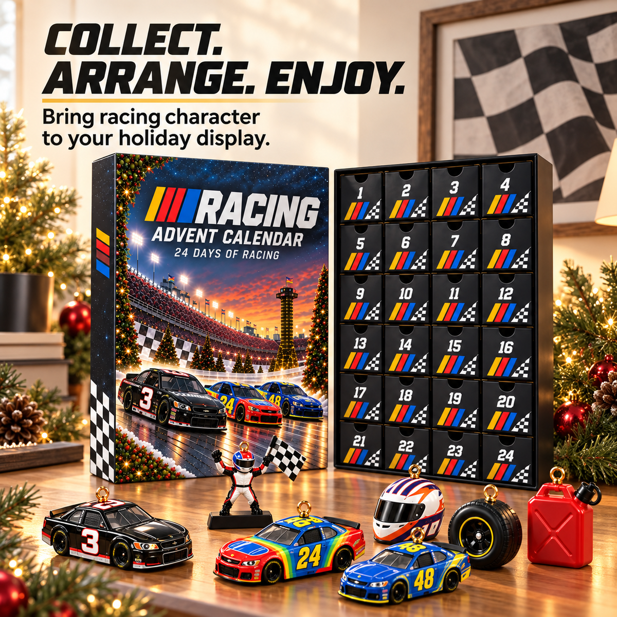 🏁🎄 24-Day Racing Advent Calendar – Daily Collectible Surprises for Motorsport Fans 🎁