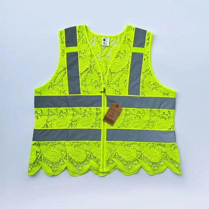 💚 Lace Safety Vest | Stylish Hi-Vis Workwear