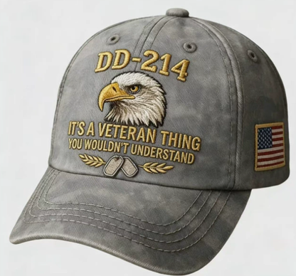 🔥Last Day 49% OFF🔥DD-214 Veteran 3D Embroidered Cap