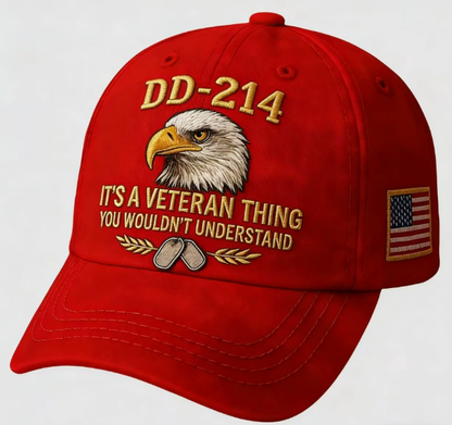 🔥Last Day 49% OFF🔥DD-214 Veteran 3D Embroidered Cap