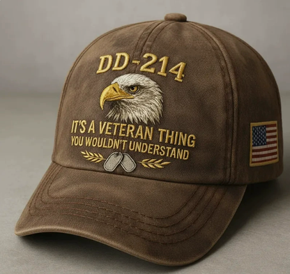 🔥Last Day 49% OFF🔥DD-214 Veteran 3D Embroidered Cap