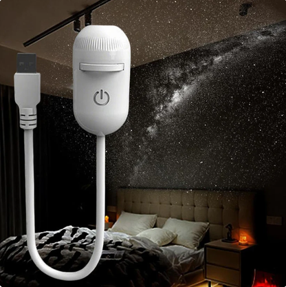 2-in-1 Galaxy Projector Night Light,USB Portable Galaxy Star Projector Night Light