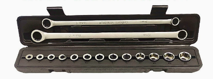 🔩15-in-1 Compact Ratcheting Wrench & Socket Set – Built for Tight-Space Repairs