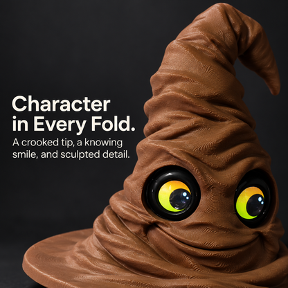🧙 Magic Hat with Moving Eyes ✨ Fantasy & Halloween Décor