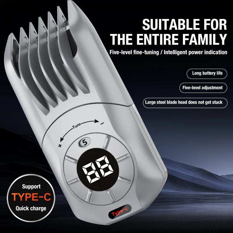 ✨Smart Self Hair Clipper – Cordless Buzz Cut Trimmer ✂️