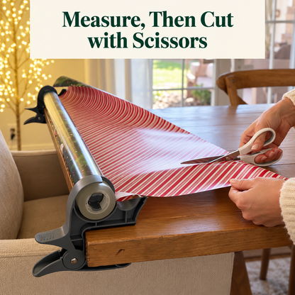 🎀✂️ Easy Clip-On Tabletop Wrap Organizer ✨ 2-Pack Gift Wrapping Paper Holders