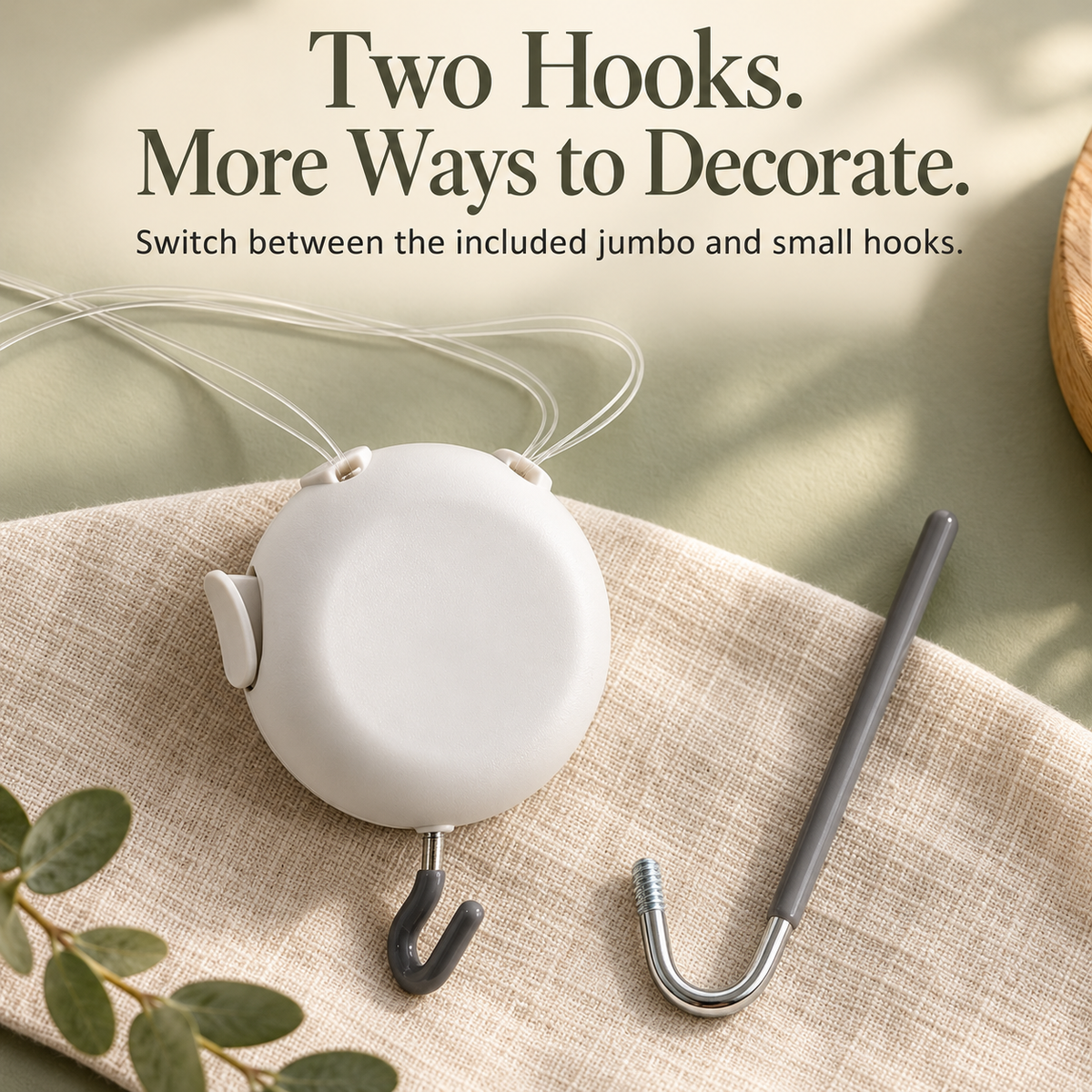 🌿 Adjustable Door Wreath Hanger | No Nails, No Adhesive