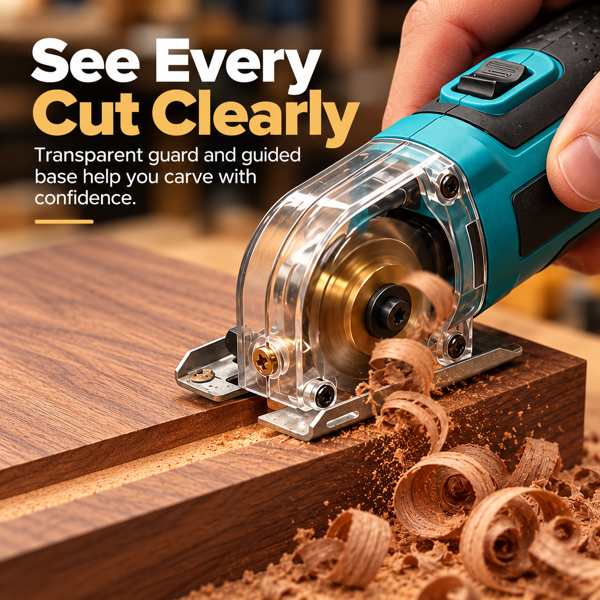🔧Compact Precision Wood Carving Tool – Freeform Groove & Detail Cutter