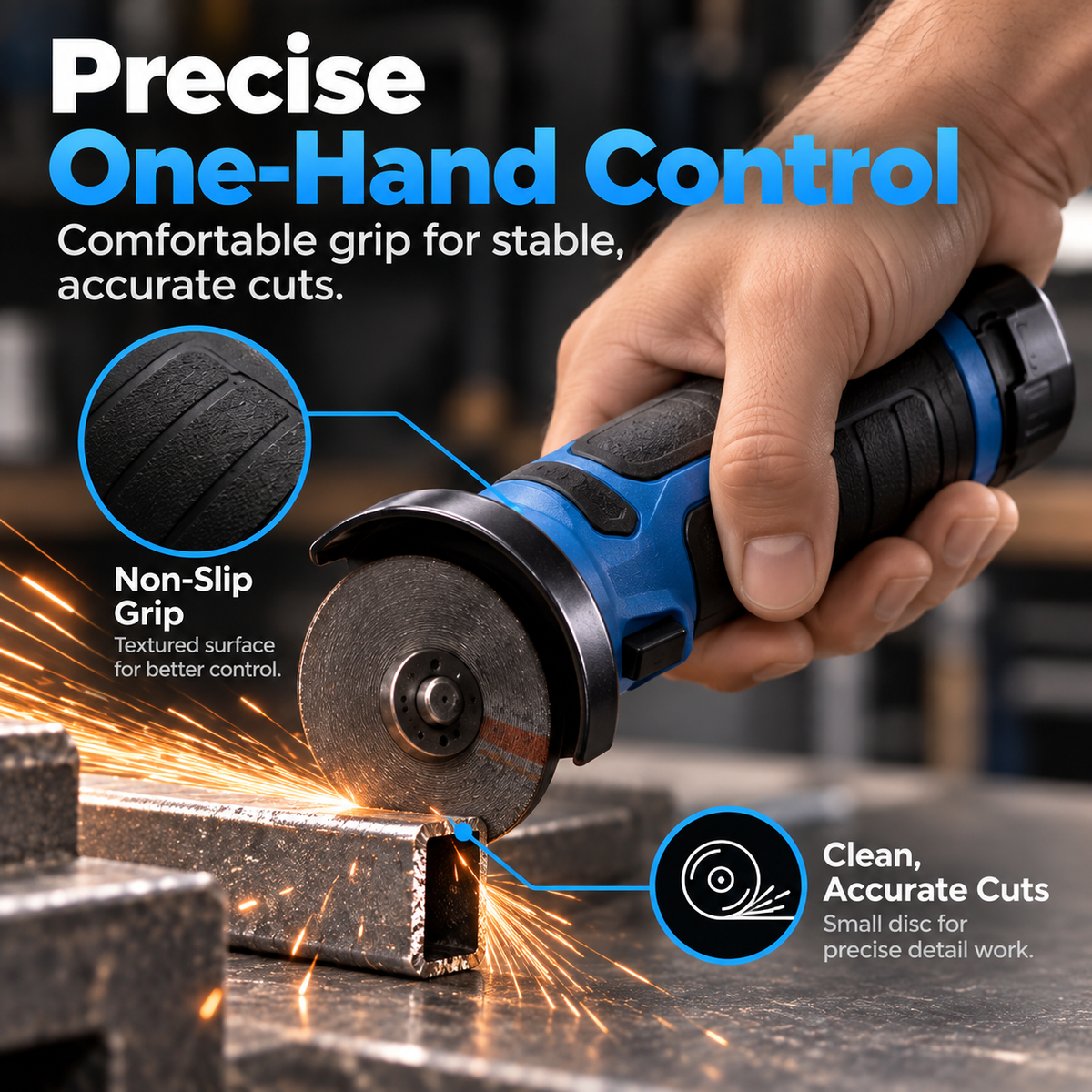 Mini Cordless Metal Cut-Off Tool – Compact Cutter for DIY Repairs