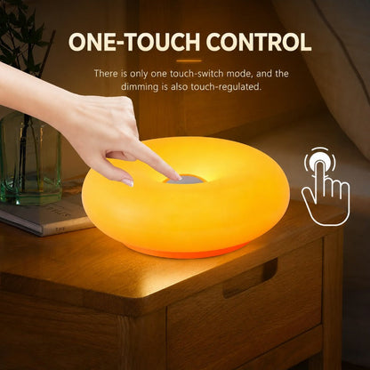 Touch-Activated Donut Lamp