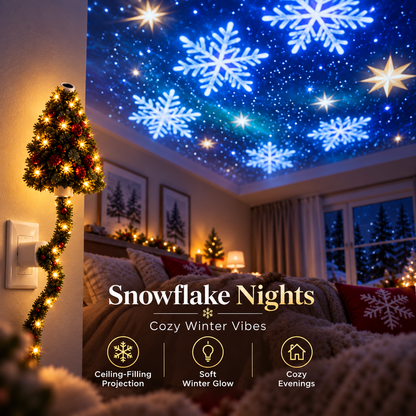 🎄 Plug-In Christmas Tree Projector Night Light – Festive Ceiling & Wall Holiday Display