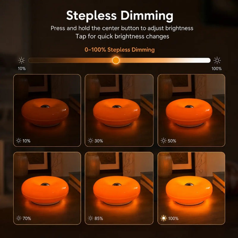 Touch-Activated Donut Lamp