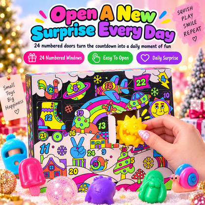 🎁✨24-Day Squishy Toy Advent Calendar – Mini Fidget Surprise Gift Set🎄