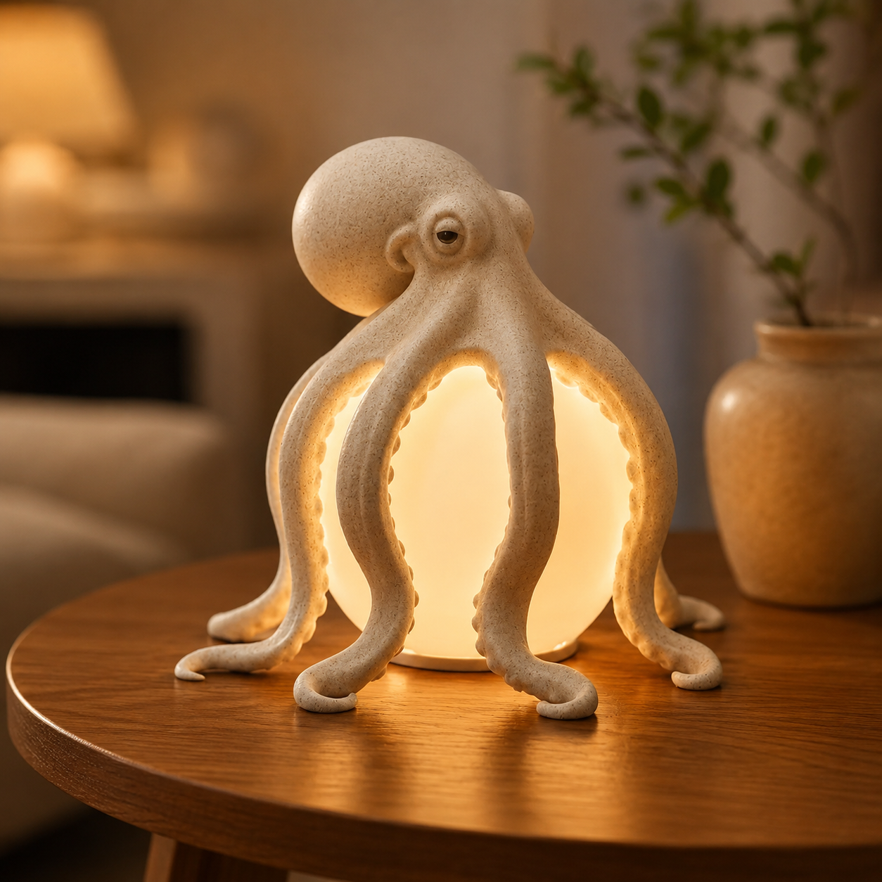 Octopus Ocean Decor Table Lamp