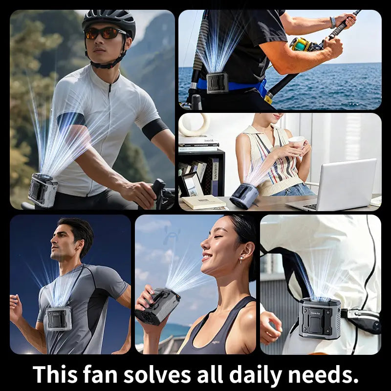 Rechargeable Handheld Portable Fan, 199-Speed Adjustable