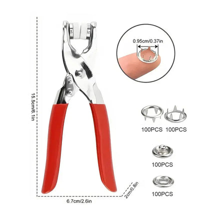 🧵✨ No-Sew Snap Button Kit with Hand Press Pliers 🌈🔧 — Product image 15