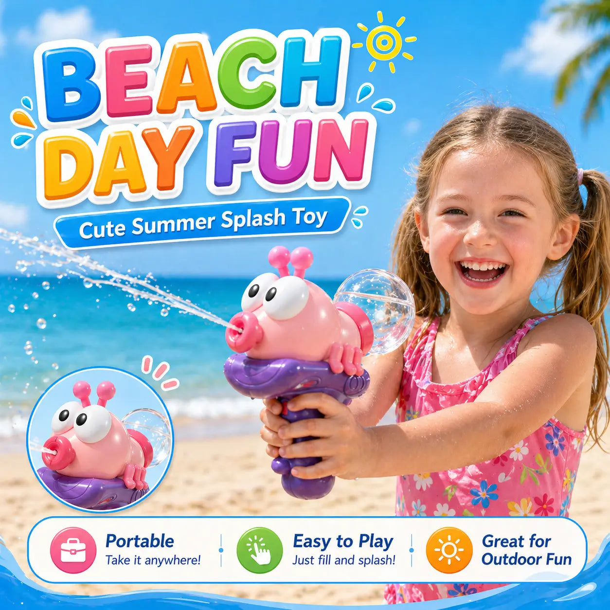 🔫☀️Electric Water Blasterfor KidsICute SummerPool & Beach Toy